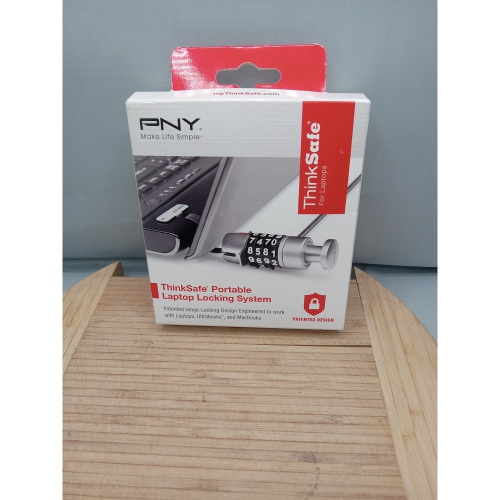 NEW‎ PNY ThinkSafe Portable MacBook Locking System P-TSUL1-RB Lock 2012 Red Box